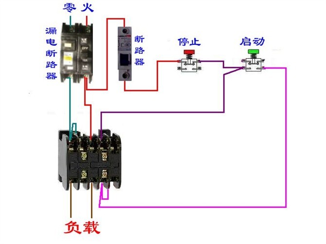 11种断路器、接触器电气控制回路接线图 - 电路