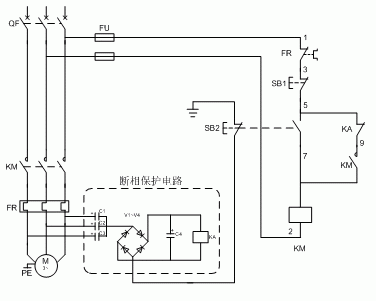 缺相保护器原理图