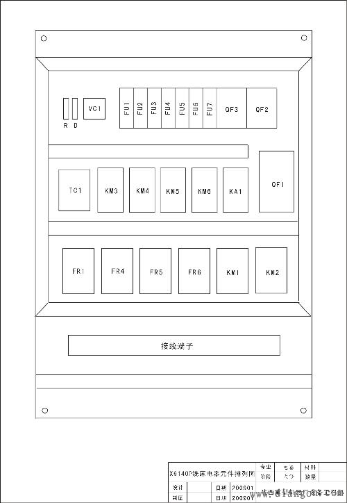 普通铣床的电路图