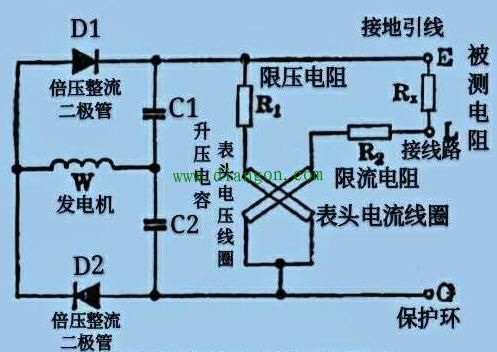 兆欧表工作原理_摇表有2500v电压的档位,为什么摇表从来没有电死过人?