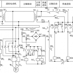 铣床电气原理图特点