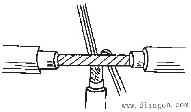 多股铜芯电线t形连接接法图解
