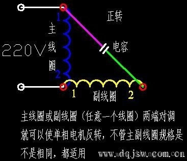 三相异步电机改单相