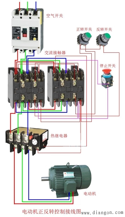 三相水泵电线接线图