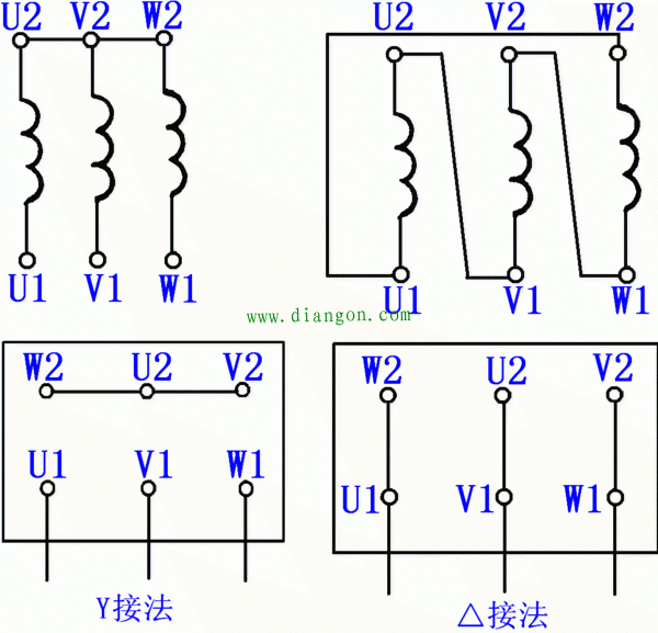 三相交流电机如何接线三相交流电机接线图