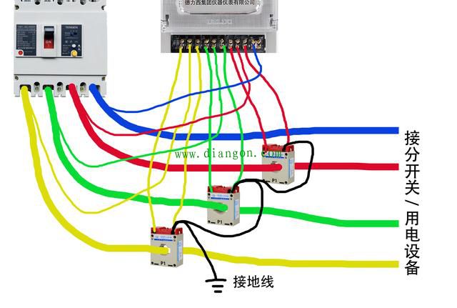 电压互感器接线实物图图片