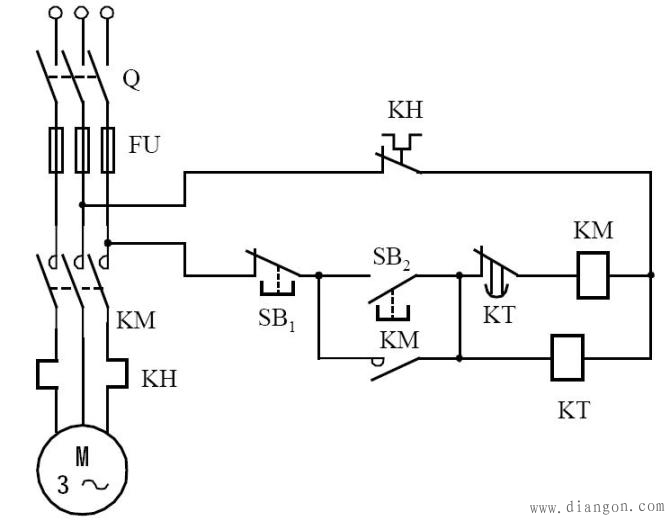 继电接触器控制电路继电器控制交流接触器继电器与接触器控制电路图解